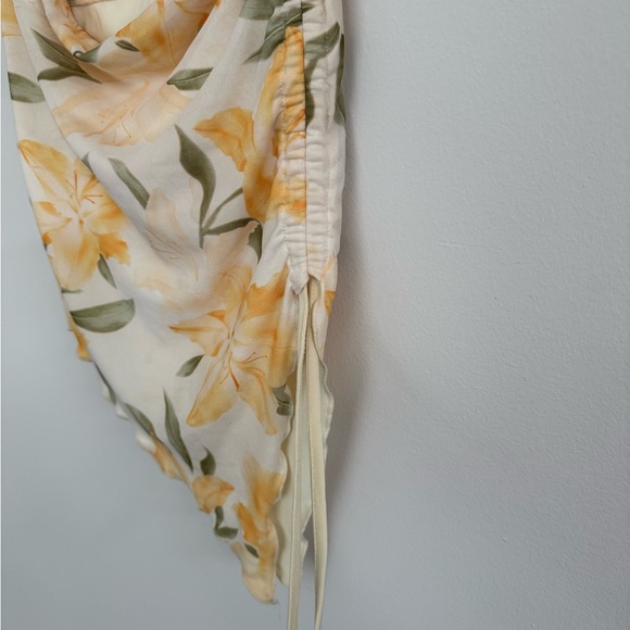 T.J.Maxx Asymmetrical Floral Skirt - Cream and Yellow - Picture 3 of 3